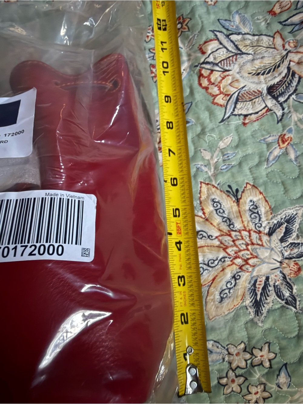Dooney & Bourke Florentine Leather Drawstring Bucket Shoulder Red Handbag NWT - Picture 9 of 10